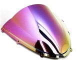 Kawasaki Ninja Zx-6R Zx636 Iridium Rainbow Double Bubble Windscreen Shield 2005-2008